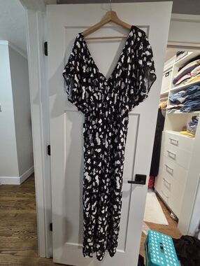 Black & White Maxi Dress